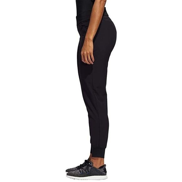adidas GK2391 Women’s Sz Medium Black Stretch Woven Golf Jogger Pants - Picture 2 of 12